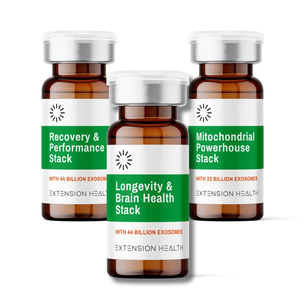 Three brown supplement bottles with silver caps, labeled for health and performance benefits.