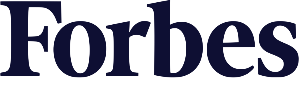 Forbes logo in large navy serif font on transparent background